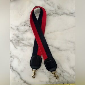 Clare V Red and Black Adjustable Bag Strap
